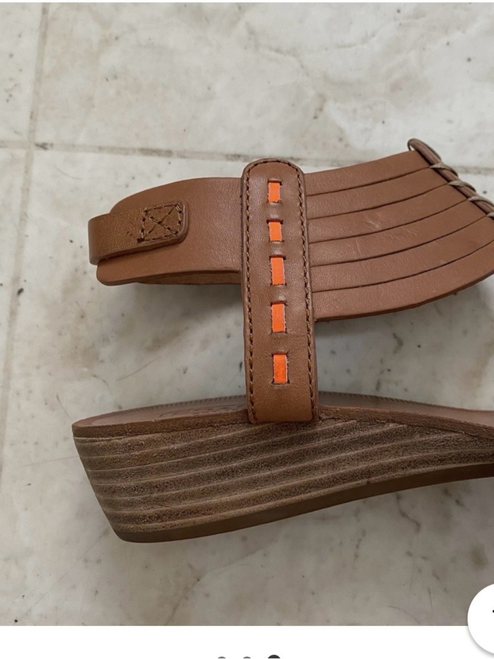 Coach T-Strap Sandals “India” wedge sandals - Picture 8 of 12